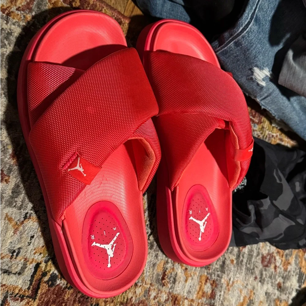 NIKE Women's Jordan Sophia Red Slides Size 8